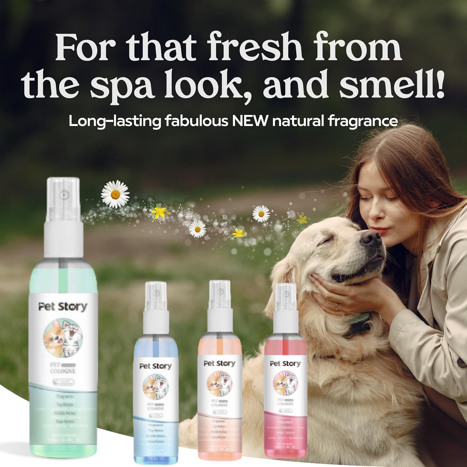 Pet Cologne Spray - Премиум-спрей для ухода за собаками: дезодорант-парфюм