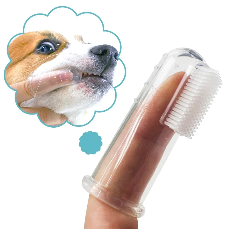 Pet Supplies App - Супермягкая зубная щетка для пальцев домашних